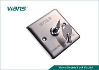 Popular Stainless Steel Door Exit Button With Key For Door Security System