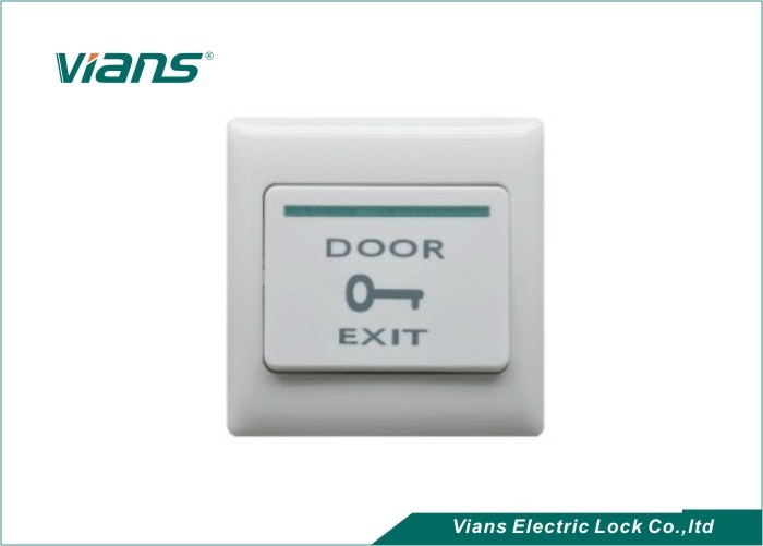 Weatherproof Plastic Door Exit Button , White Door Release Switch For Offices