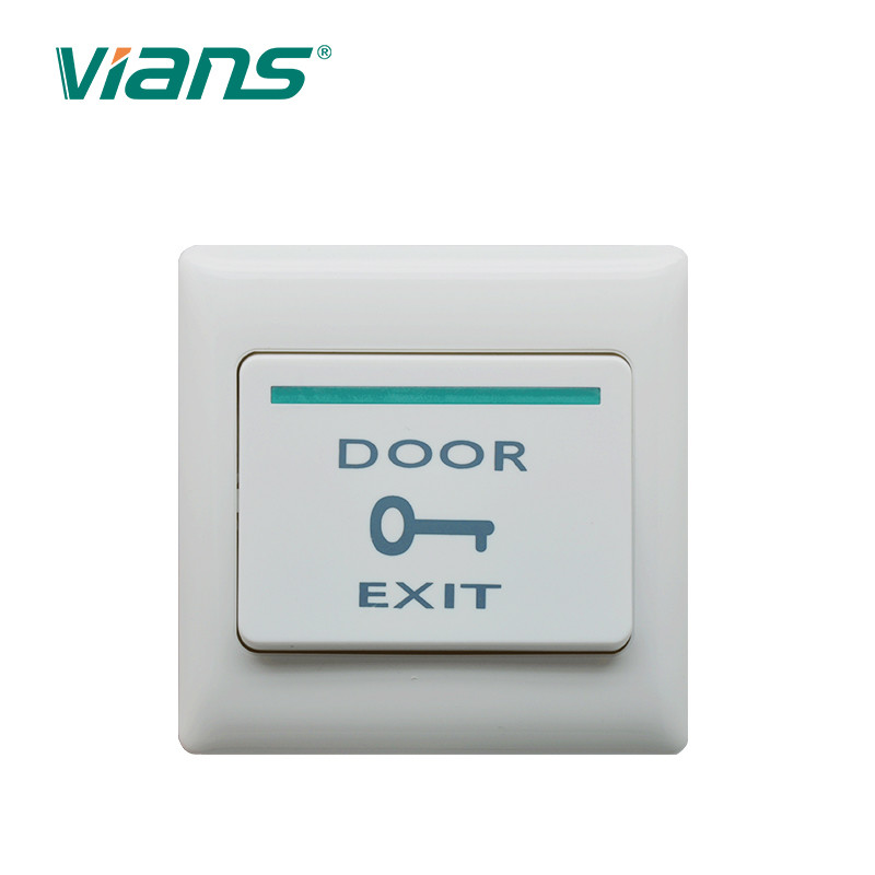 Plastic Door Exit Button , White Door Release Switch For Access Control System