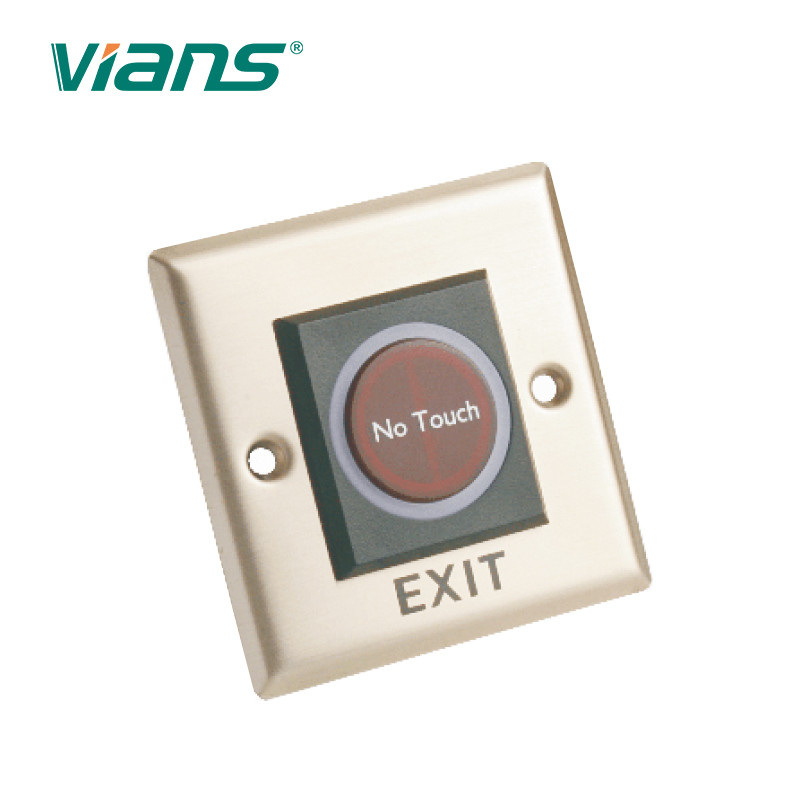 Infrared Exit Button Access Control , Push To Exit Switch With Touch Free Sensor