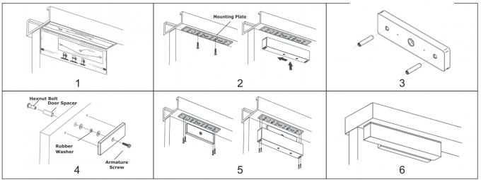 600LBS Double Holding Force Electric Magnetic Lock For Refrigerator Door 6