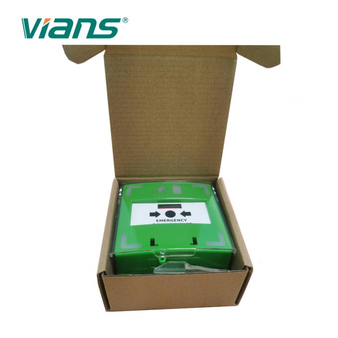 Triple Poles Indicators Emergency Break Glass Door Release Switch Green 1