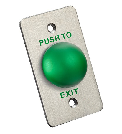 Rectangle Shaped Green IP50 Door Exit Button Customized Push Switch 1