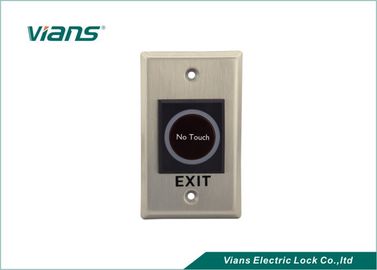 Security Infrared Sensor Door Exit Button , Door Exit Switch For Entry Systems