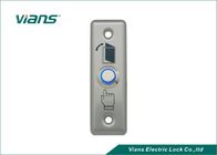 Stainless Steel Door Exit Button With LED Light , Door Push Button Switch 86 * 28mm