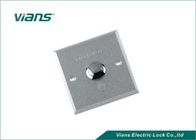 Waterproof Aluminium Push Button Exit Switch 86 * 86 * 20mm For Door Release