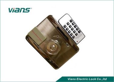 CE ROHS Electric Rim Lock Single / Double Cylinder , High Security Rim Lock With Long Tongue