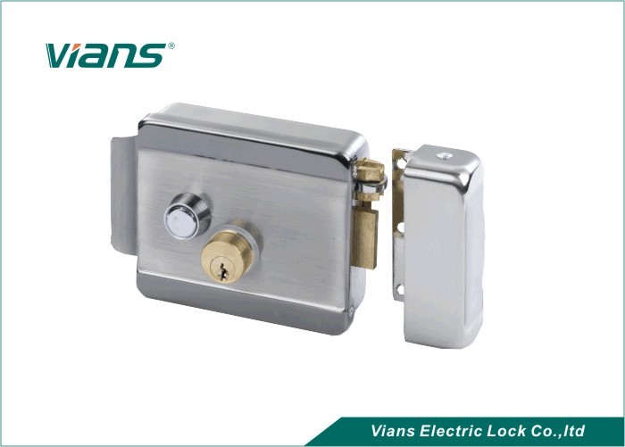 Security Electronic Rim Door Lock With Double Brass Cylinder For Home Door