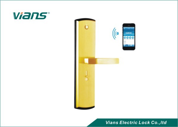 Digital Wifi Bluetooth Door Lock With Handle , Smartphone Door Lock With Remote