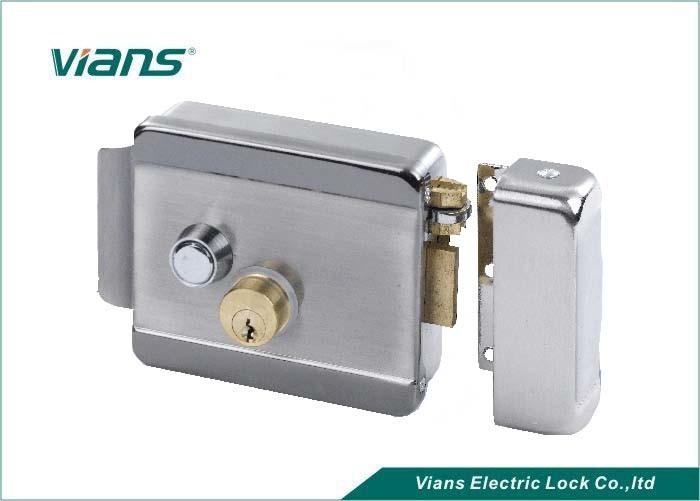 Home High Security Electric Rim Lock With Double Cylinder Push Button , 123 X 106 X 35mm
