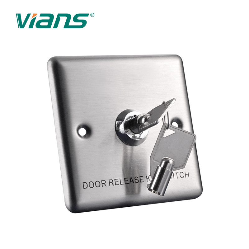 Stainless Steel IP54 IK09 Door Release Button With Key Access Control System