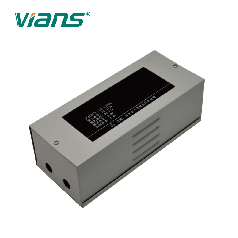 Aluminum Alloy Access Control Linear Power Supply 12V/3A 12V/5A For Lock Exit Button