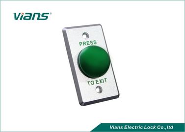 Aluminium Mushroom Green Dome Exit Button , Door Release Switch For Access Control