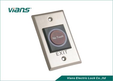 Security Infrared Sensor Door Exit Button , Door Exit Switch For Entry Systems