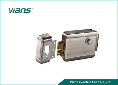 Double Cylinder Control Electric Gate Rim Lock , Electric Mechanical Lock Stainless Steel